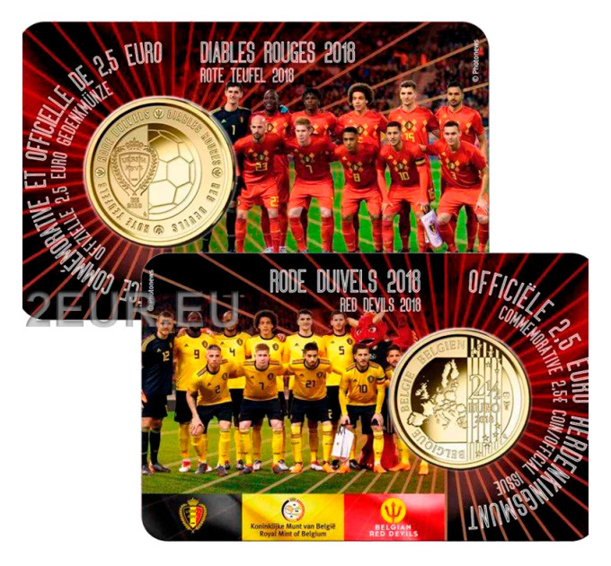 België 2,5 euro BU 2018 - Rode duivel - FR