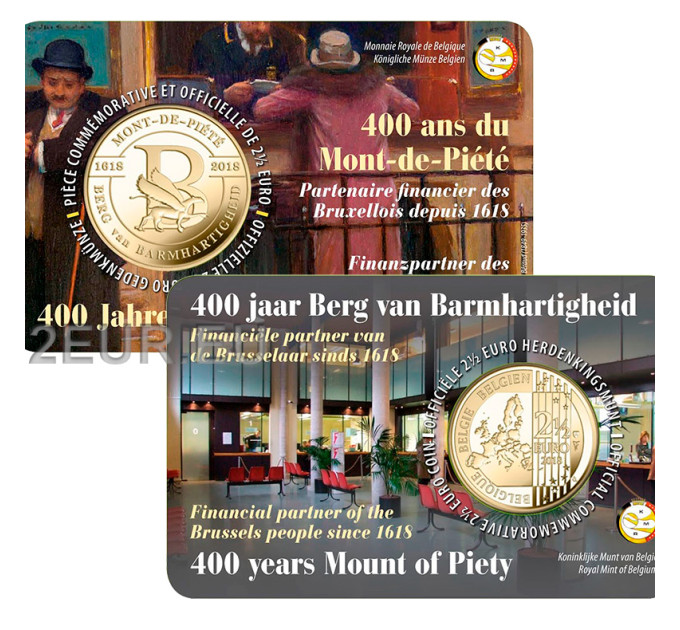 België 2,5 euro BU 2018 - 400 jaar Berg van Barmhartigheid - FR