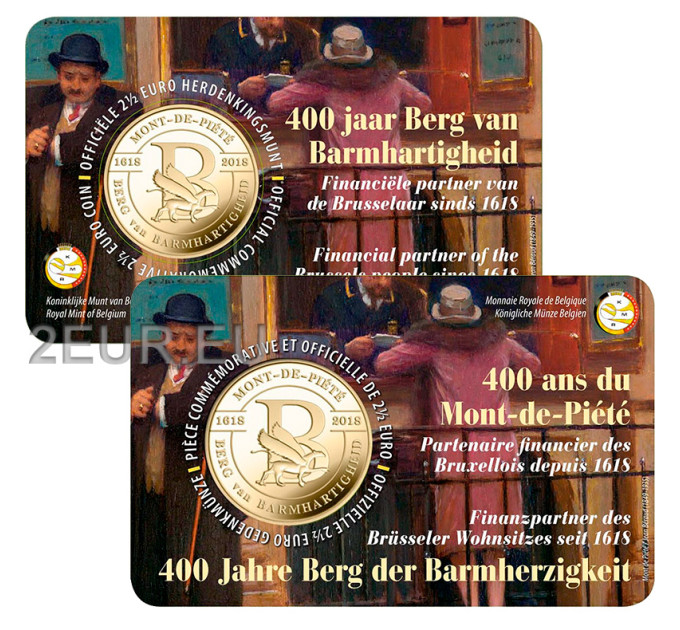 België 2,5 euro BU 2018 - 400 jaar Berg van Barmhartigheid - FR+NL
