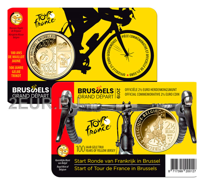 België 2,5 euro BU 2019 - Grand dapart brussels - FR