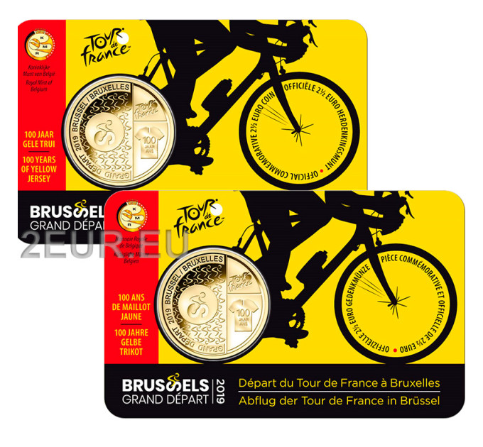 België 2,5 euro BU 2019 - Grand dapart brussels - FR+NL