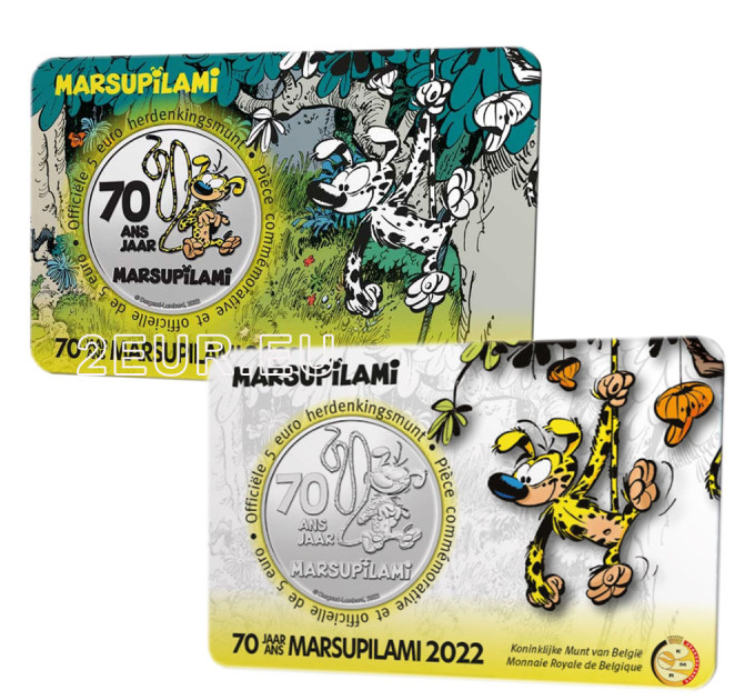 België 5 euro BU 2022 - 70 jaar Marsupilami - Kleur
