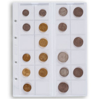 MUNTBLAD - OPTIMA (LEUCHTTURM) - 24 MUNTEN tot 34 mm Ø, helder
