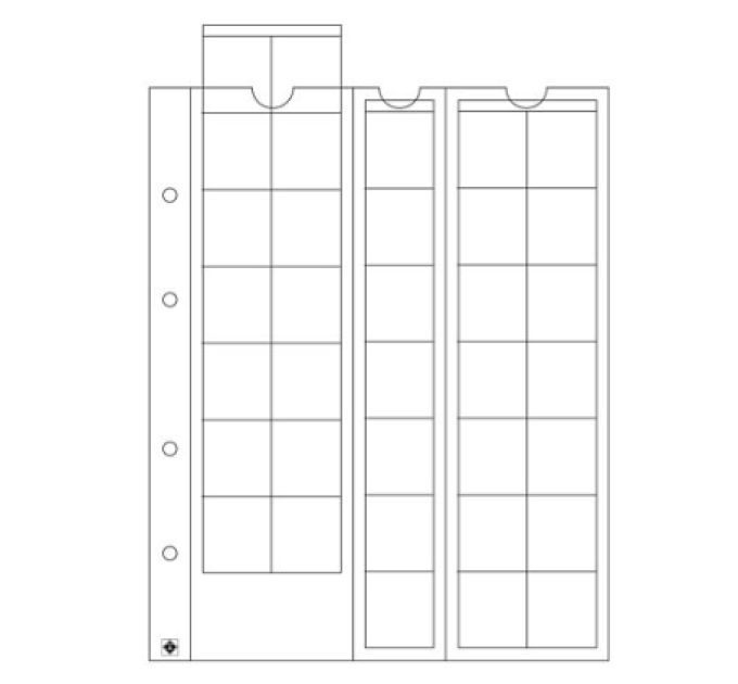 BLAD VOOR 2 EURO-MUNTEN - OPTIMA (LEUCHTTURM) - 35 MUNTEN