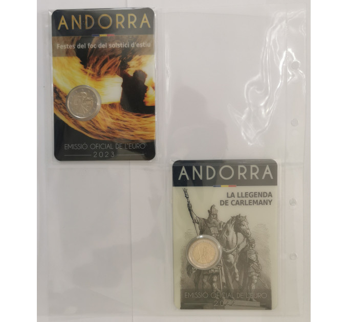 VEL VOOR 2 EUROMUNTEN - ANDORRA EN SAN MARINO