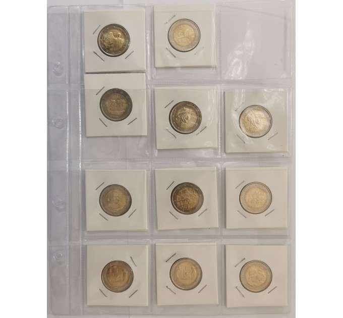 BLAD VOOR 2 EURO MUNTEN - HOUDERS