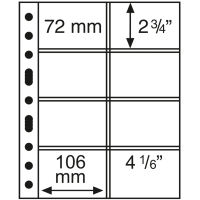 BLAD VOOR MUNTENKAART - OPTIMA (LEUCHTTURM) - 8 MUNTEN