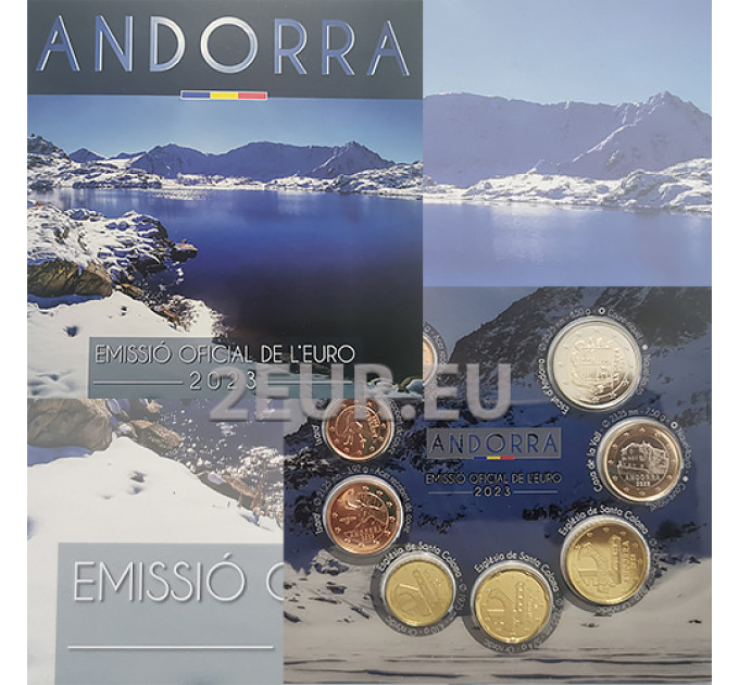 Andorra Euro set BU 2023