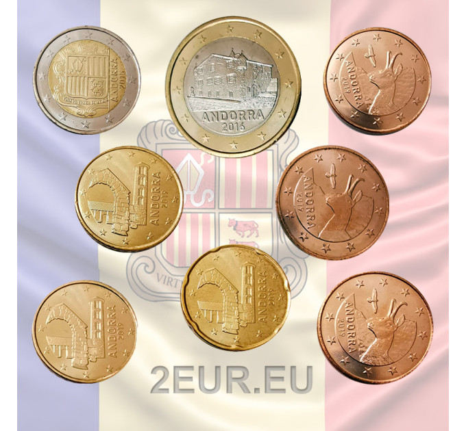 Andorra 2016-2020 - Euromuntset MIX UNC