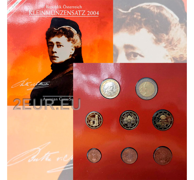 Austria BU 2004 - Euro coin set