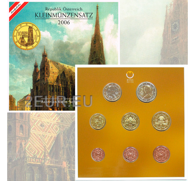 Austria BU 2006 - Euro coin set