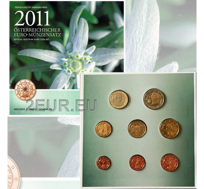 Austria BU 2011 - Euro coin set