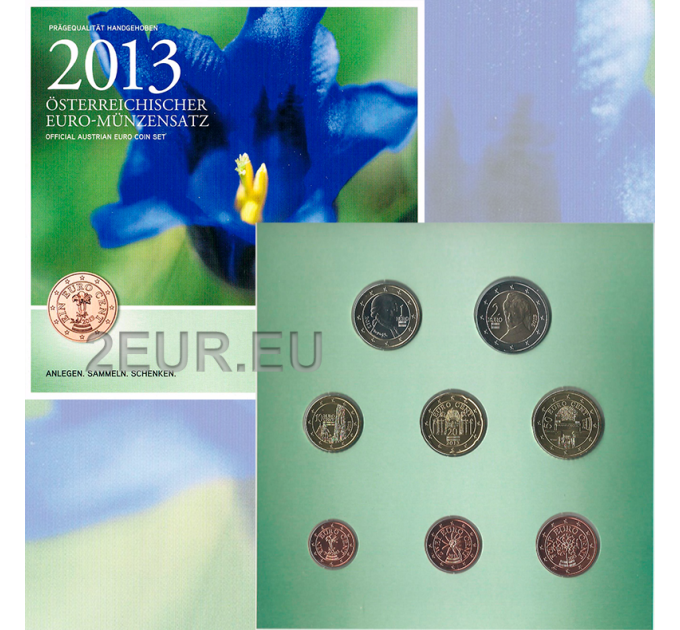 Austria Euro coin set BU 2013