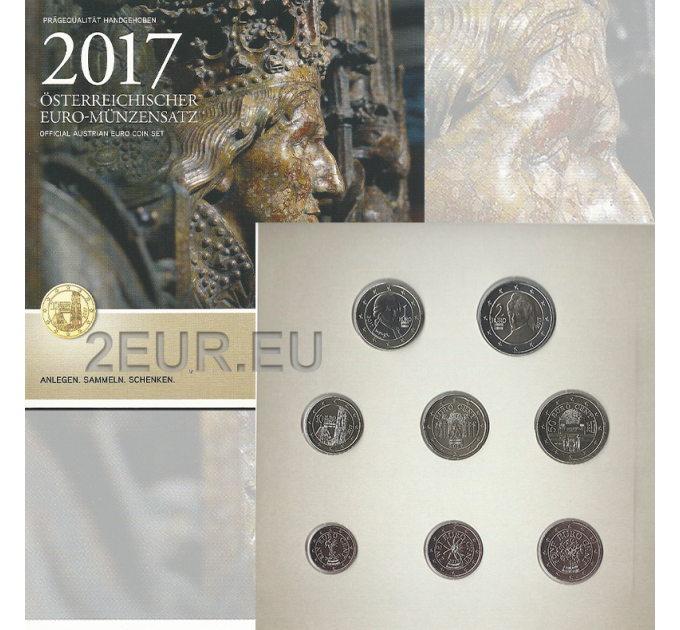 Austria BU 2017 - Euro coin set - Friedrichsgrab