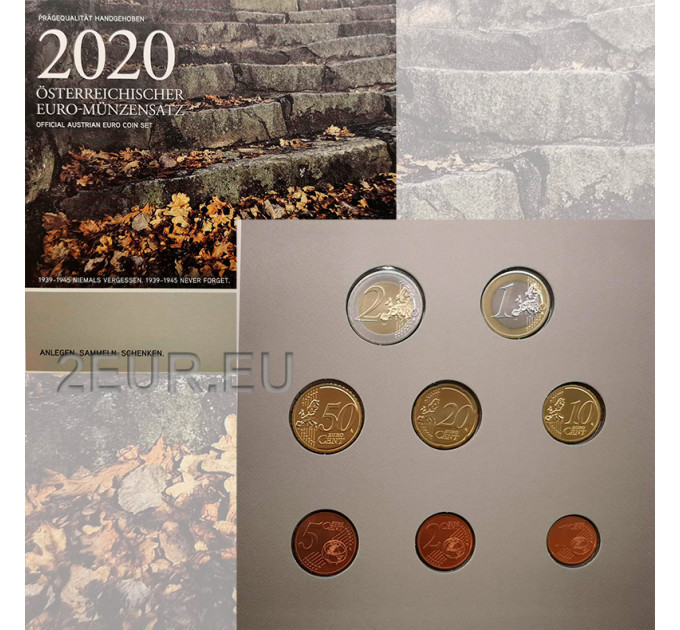Austria BU 2020 - Euro coin set - De Trappen des Doods in Mauthausen