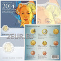 Austria Euro coin set BU 2014