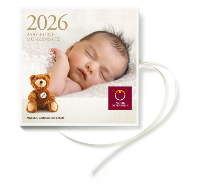 Oostenrijk Euromuntenset BU 2026 - BABY MUNTENSETS