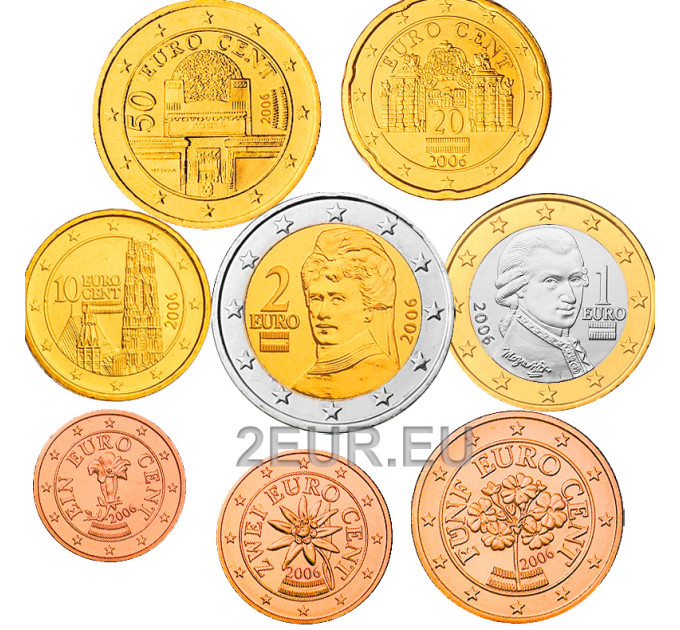 Austria UNC 2006 - Euro coin set