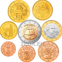 Austria UNC 2007 - Euro coin set