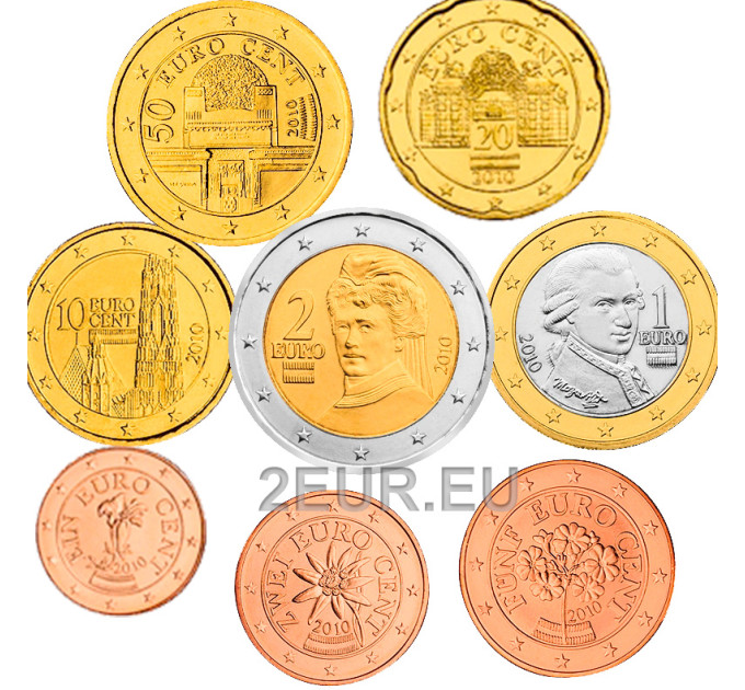 Austria UNC 2010 - Euro coin set