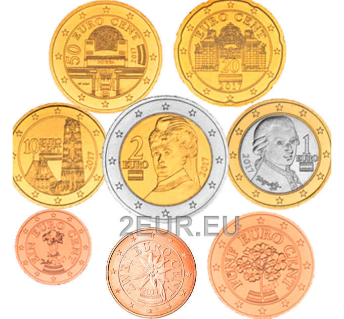 Austria UNC 2017 - Euro coin set