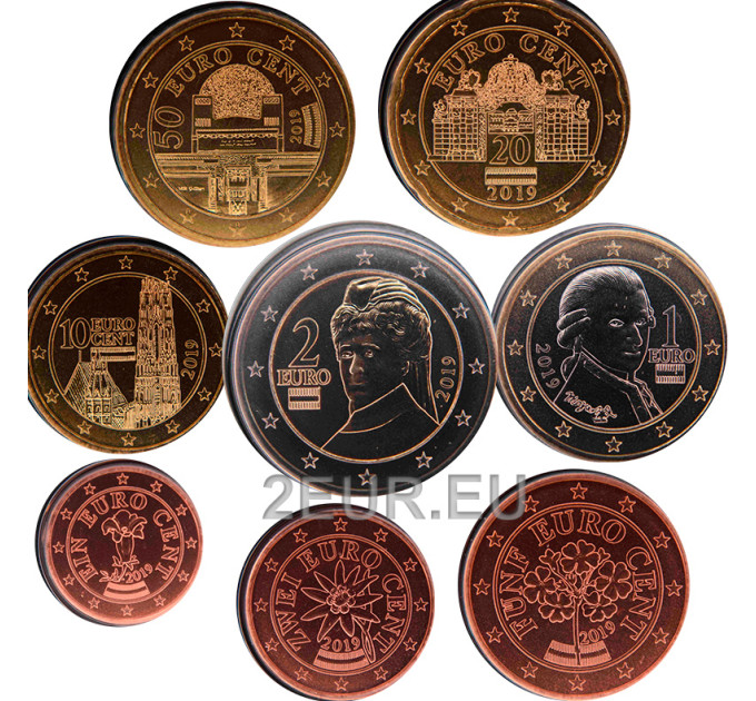 Austria UNC 2019 - Euro coin set