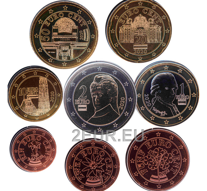 Austria UNC 2020 - Euro coin set