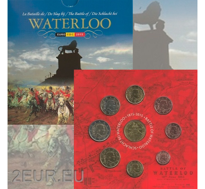 België euro set BU 2015 - Slag bij Waterloo