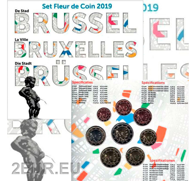 België euro set BU 2019 - Brussel