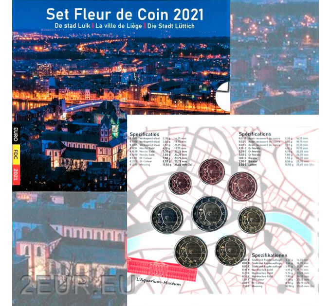 België euro set BU 2021 - Luik