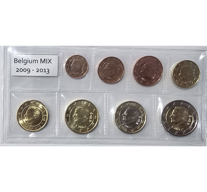 België euro set UNC 2009 -2013 MIX