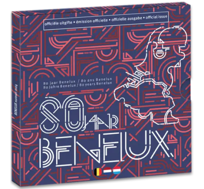 BENELUX euro set BU 2024 - 80STE VERJAARDAG VAN HET BENELUX DOUANEVERDRAG