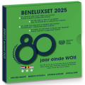 BENELUX euro set BU 2025 - 80 jaar op weg naar vrede en vrijheid op weg naar de bevrijding van Europa