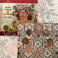 Cyprus euro set BU 2011 