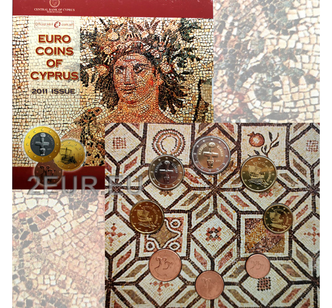 Cyprus euro set BU 2011 