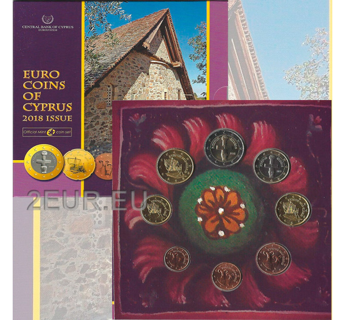 Cyprus euro set BU 2018 - Religieuze monumenten van Cyprus 
