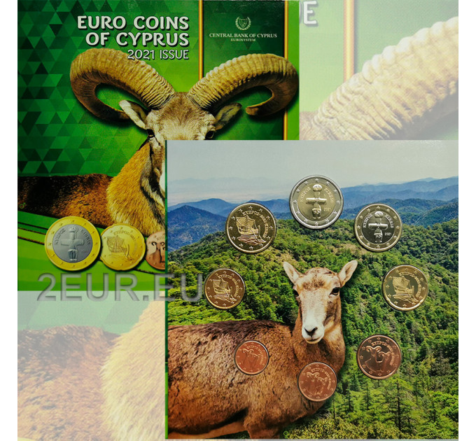 Cyprus euro set BU 2021 - Moeflon 
