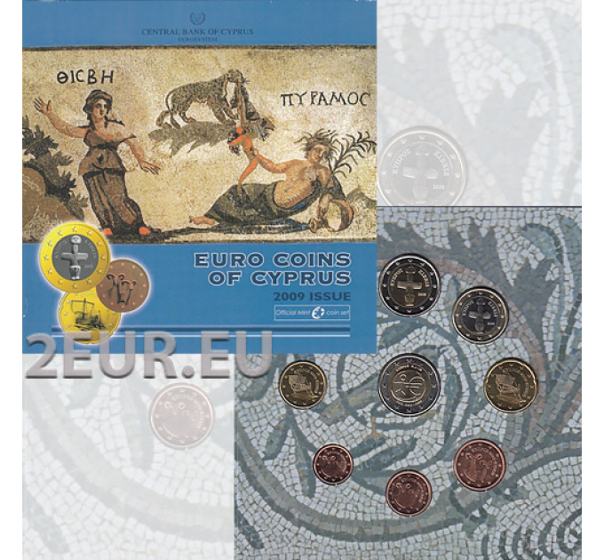 Cyprus euro set BU 2009
