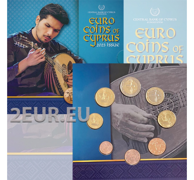 Cyprus euro set BU 2023 - Volkstraditie van Cyprus - Traditionele muziekinstrumenten