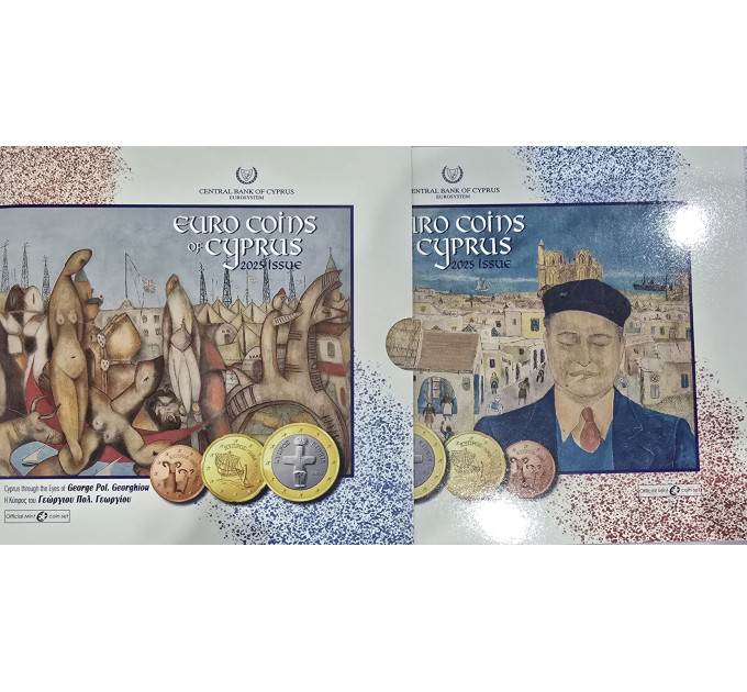Cyprus euro set BU 2025 - Cyprus gezien door de ogen van George Pol. Georgiou