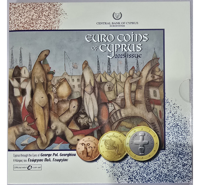 Cyprus euro set BU 2025 - Cyprus gezien door de ogen van George Pol. Georgiou