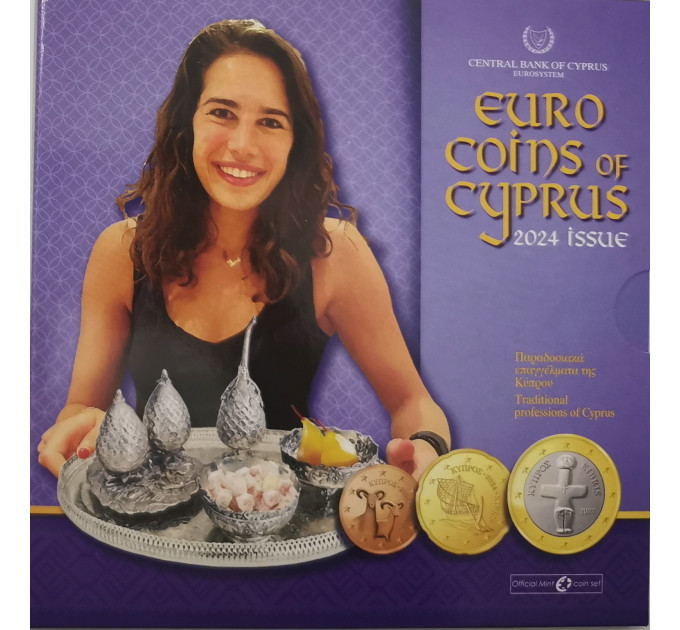 Cyprus euro set BU 2024 - Volkstraditie van Cyprus - Traditionele beroepen van Cyprus
