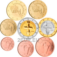 Cyprus euro set UNC 2008  