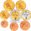Cyprus euro set UNC 2014