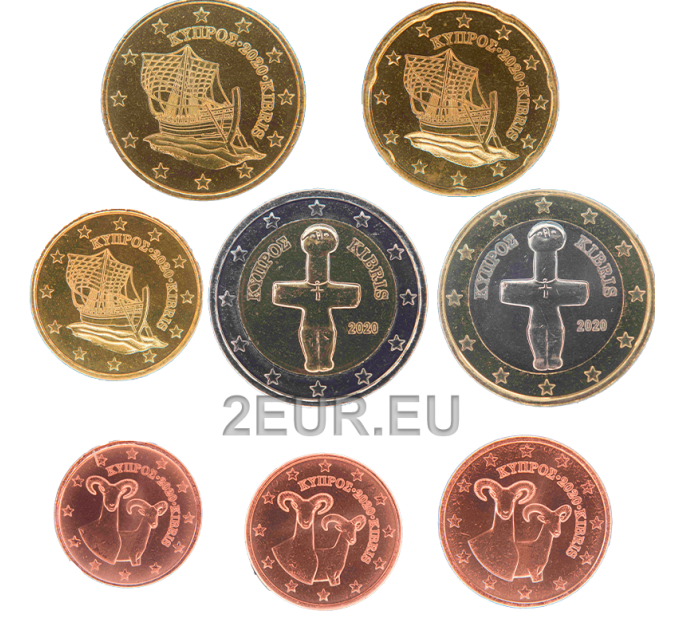 Cyprus euro set UNC 2020
