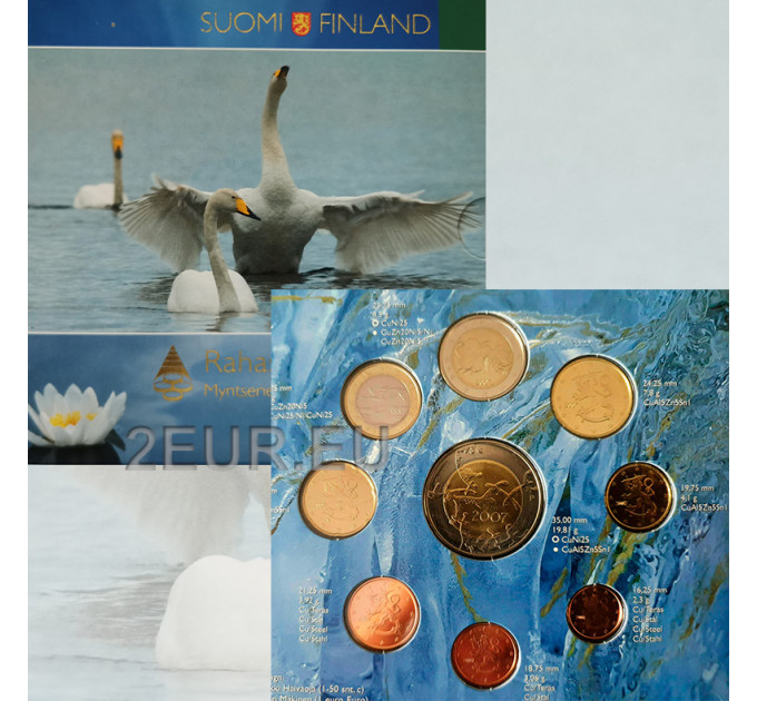 Finland euro set BU 2007 - 90 jaar onafhankelijkheid
