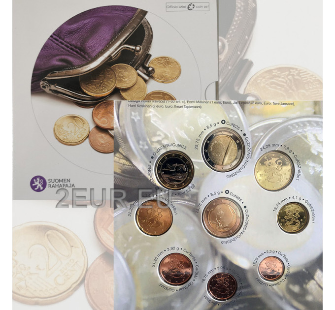 Finland euro set BU 2014 - De euromunten