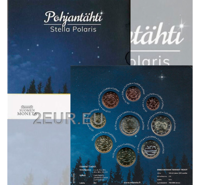Finland euro set BU 2020 - Noordster