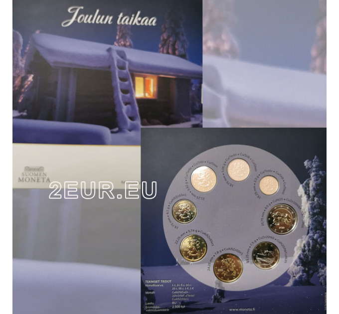 Finland euro set BU 2022 - Kerstmis