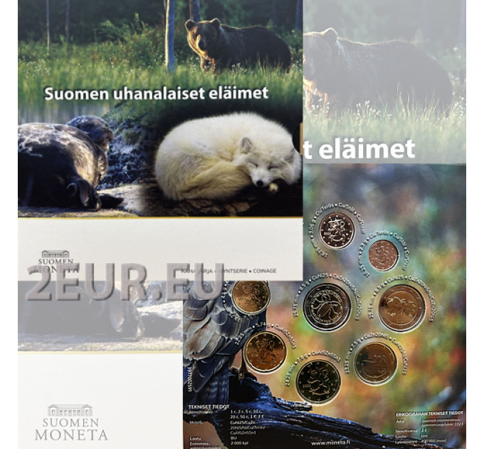 Finland euro set BU 2023 - Bedreigde dieren